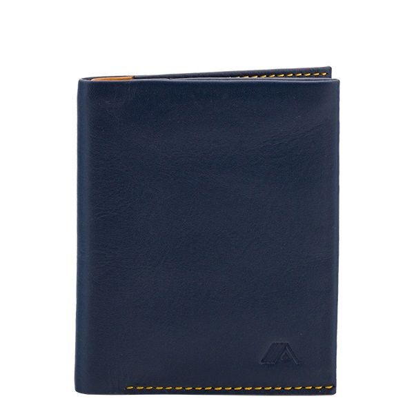 A-SLIM Leather Wallet Machete - Blue/Yellow